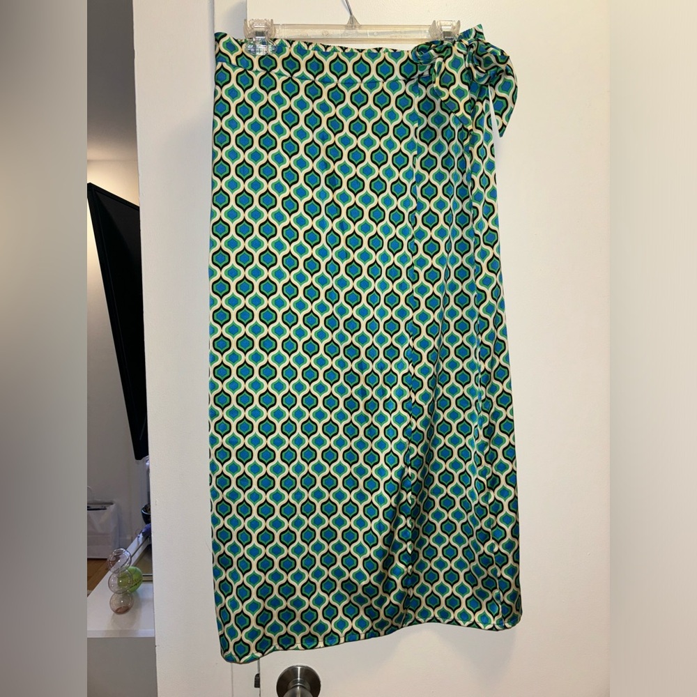 Joie silk wrap skirt